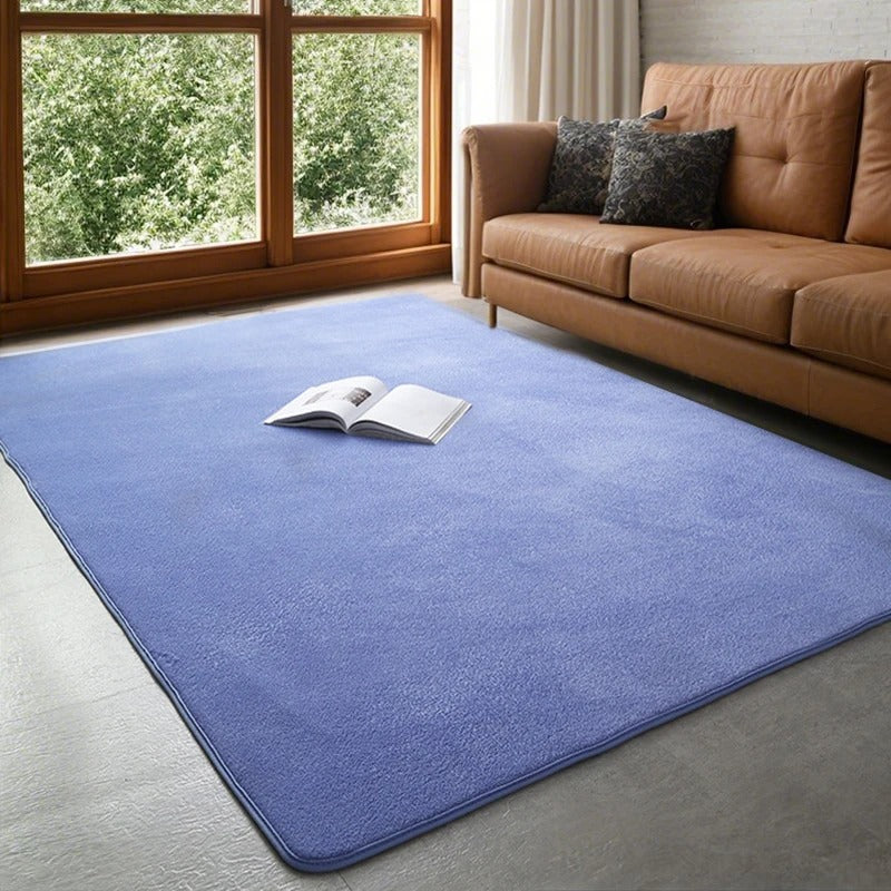 Grey Rugs Living Room Carpet Nonslip Bedside Coral Velet Rugs Large Soft Floor Rug Children Game Mat Rectangular Home Decoration