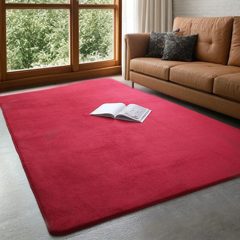 Grey Rugs Living Room Carpet Nonslip Bedside Coral Velet Rugs Large Soft Floor Rug Children Game Mat Rectangular Home Decoration