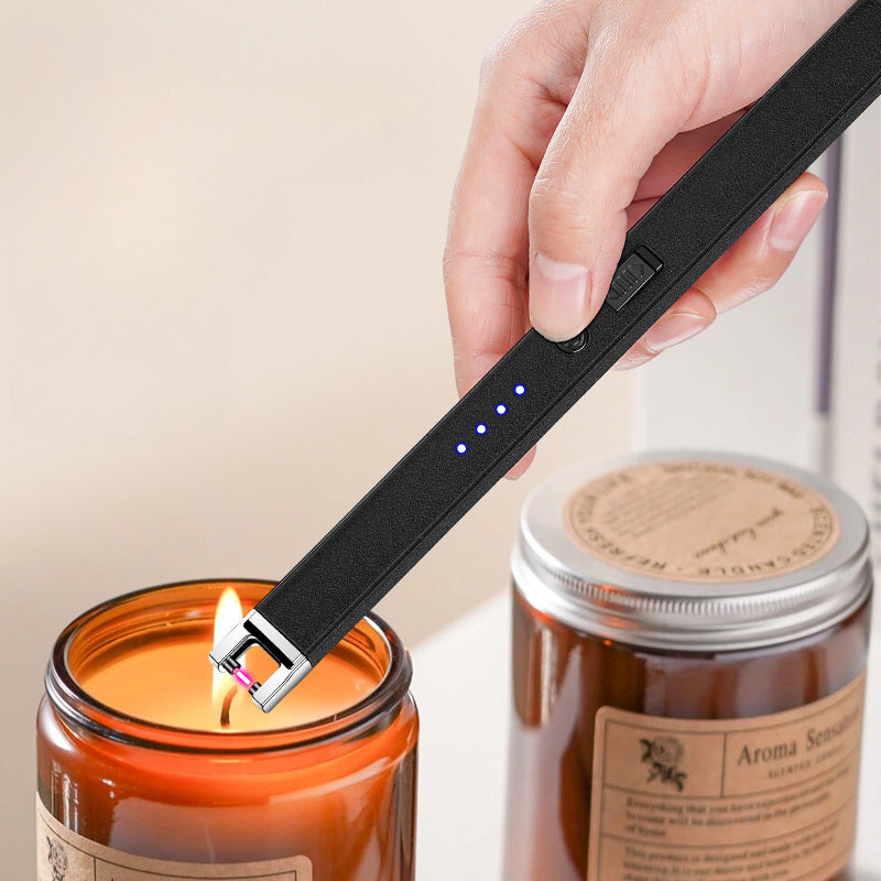 USB Rechargeable Electric Arc Lighter ā Windproof Flameless Plasma Candle Lighter for Kitchen, Outdoor & BBQ
