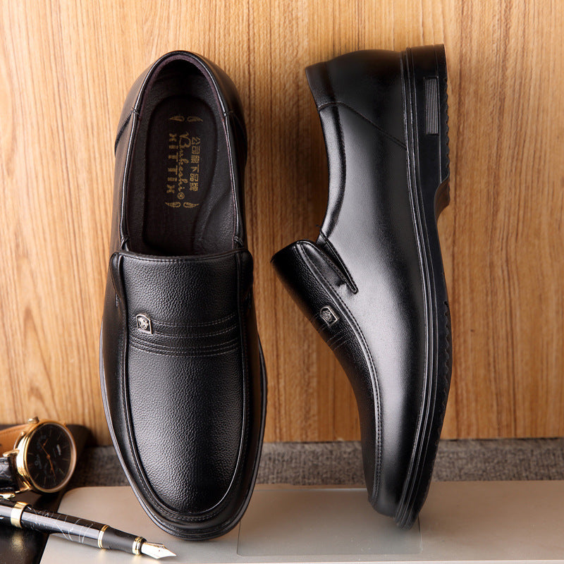 2025 Men's Luxury Leather Loafers – Formal Slip-On Dress Shoes