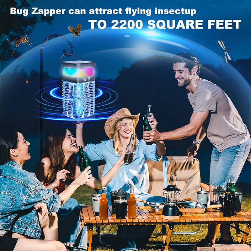 Solar Mosquito Killer Lamp – 360° Insect Control with SOS Flash & USB Charging
