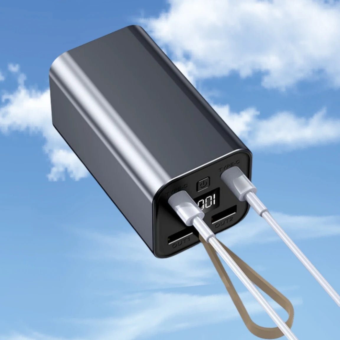 200000mAh Large Capacity Power Bank – 65W Fast Charging for Phone & Laptop