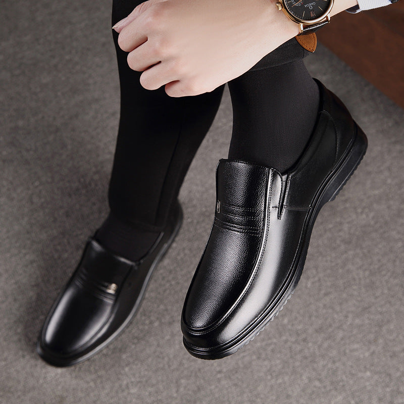 2025 Men's Luxury Leather Loafers – Formal Slip-On Dress Shoes