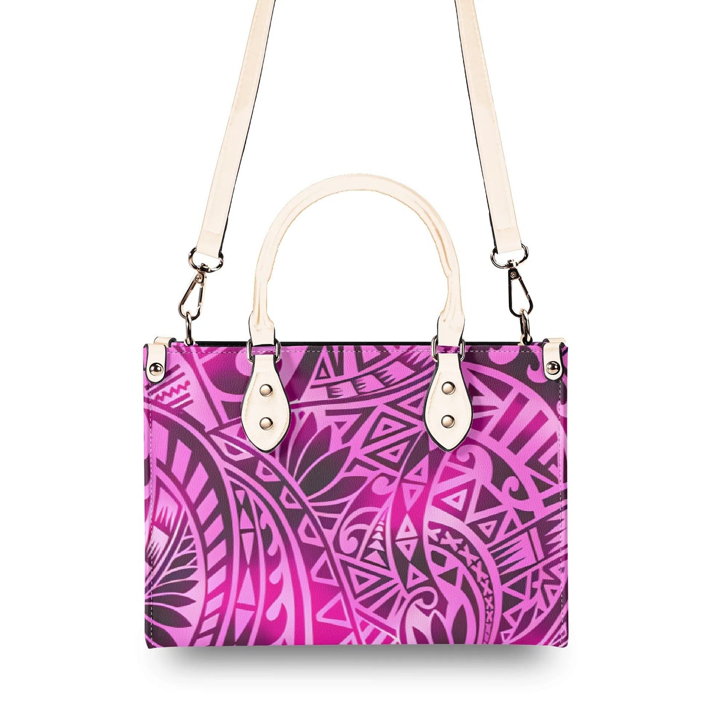 Hawaiian Floral PU Tote Bag – Large Capacity Shoulder & Crossbody