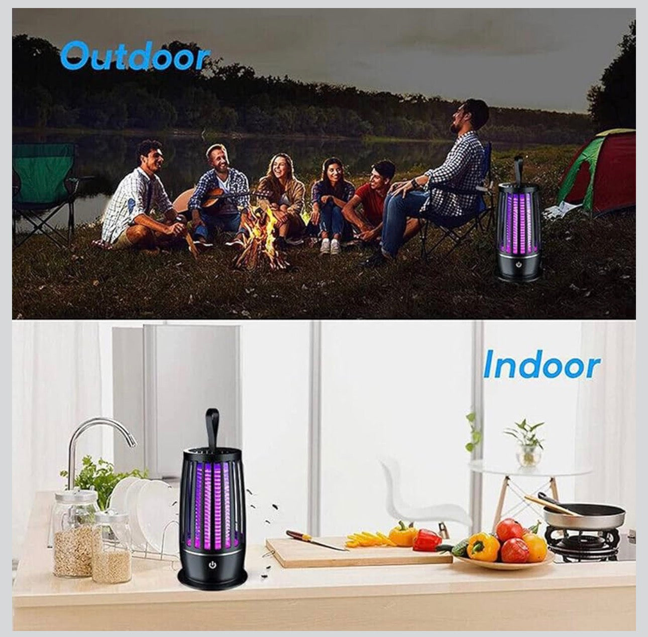 Luxury Portable USB Mosquito Killer Lamp – Rechargeable Silent UV Insect Trap (4000mAh)