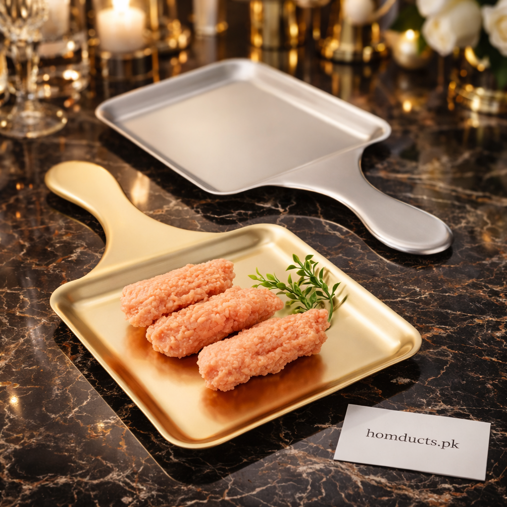 Luxury Square Serving Paddle Tray – Premium Kitchen & Dining Display Plate
