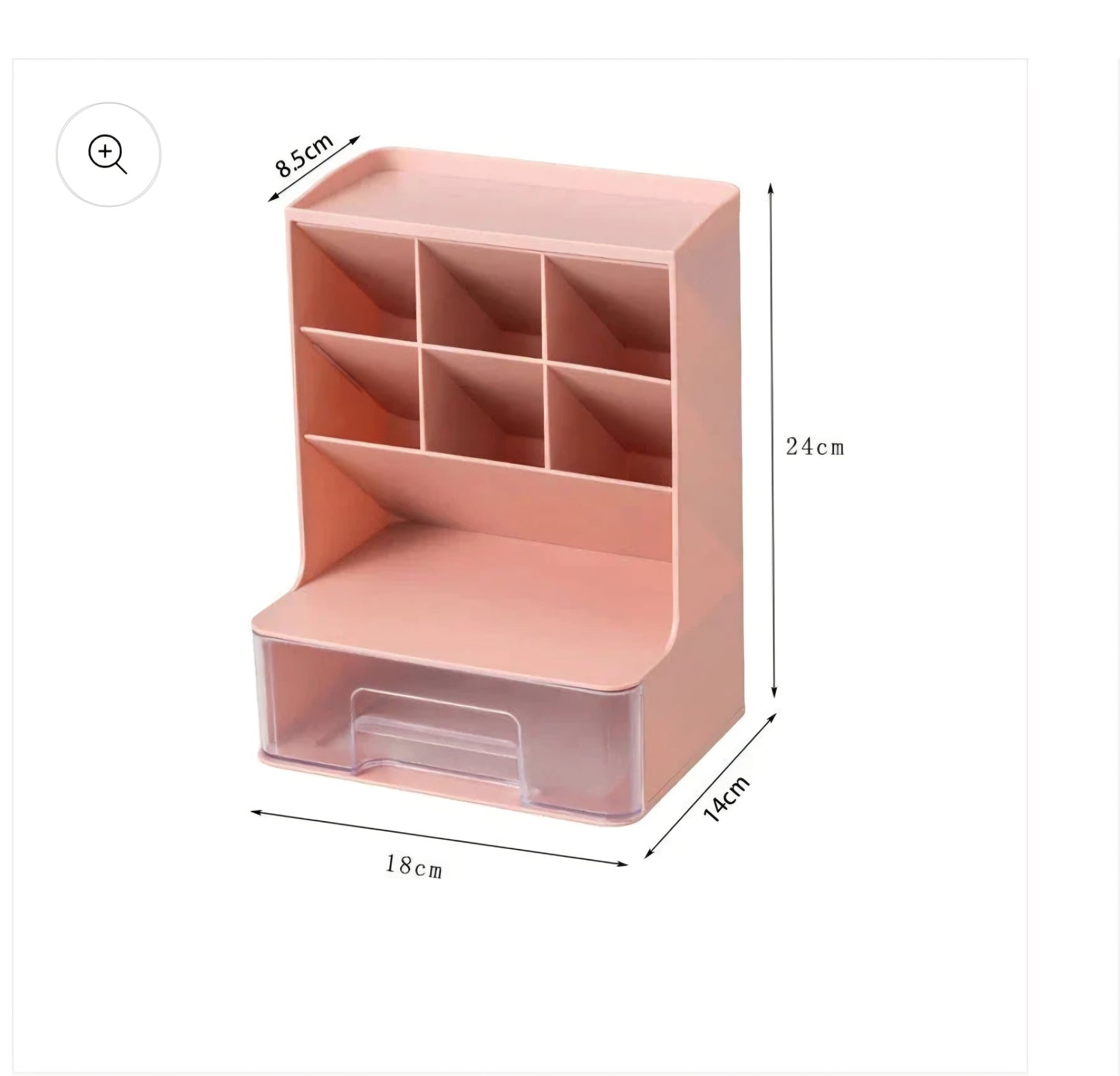 Luxury Multi-Compartment Makeup & Jewelry Organizer with Drawer