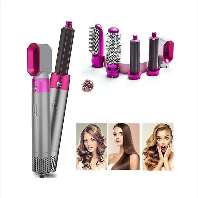 5 in 1 Multi-Functional Hair Styler ā Professional Hot Air Brush, Curler, Straightener & Volumizer for Men & Women