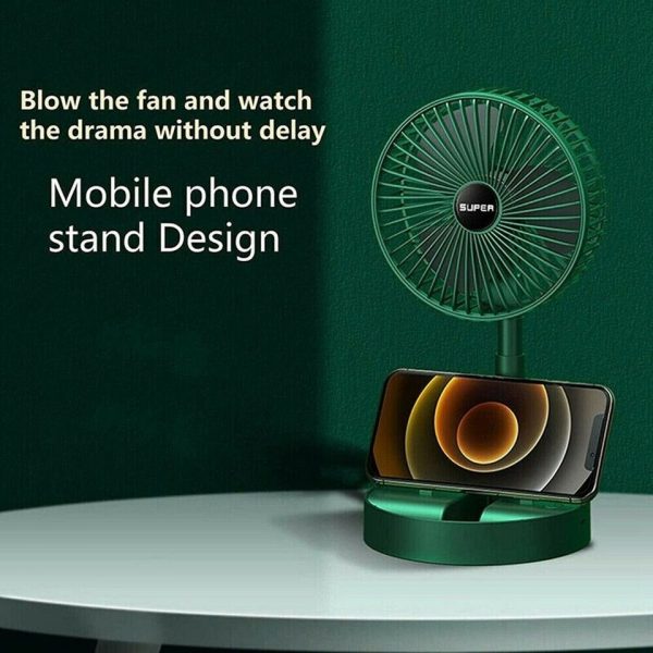 Rechargeable - Portable Telescopic Folding Fan