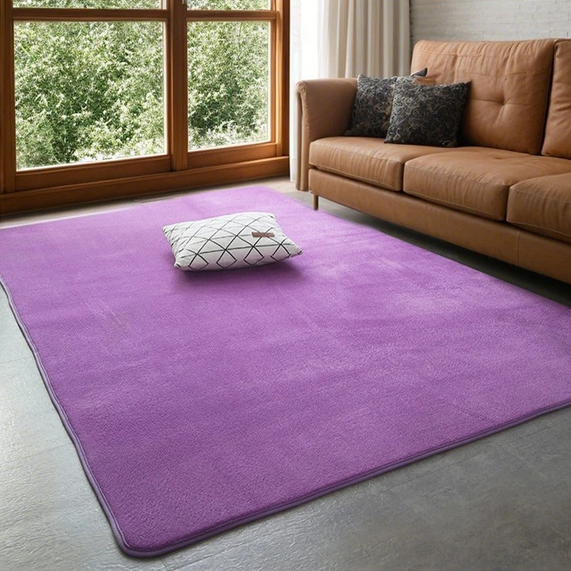 Grey Rugs Living Room Carpet Nonslip Bedside Coral Velet Rugs Large Soft Floor Rug Children Game Mat Rectangular Home Decoration