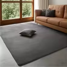 Grey Rugs Living Room Carpet Nonslip Bedside Coral Velet Rugs Large Soft Floor Rug Children Game Mat Rectangular Home Decoration