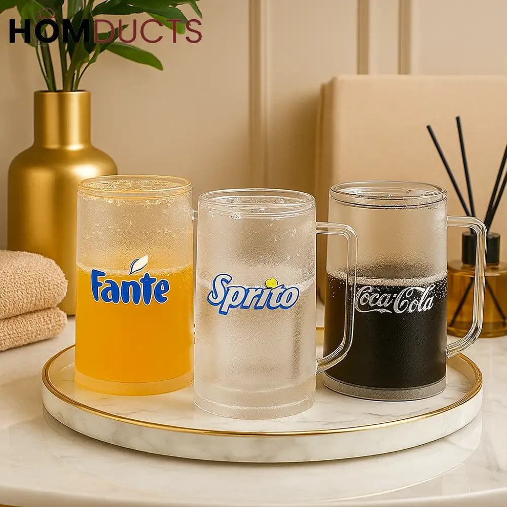 Frosted Fun Mug Set – Fante, Sprito & Col Cola Themed Drinkware