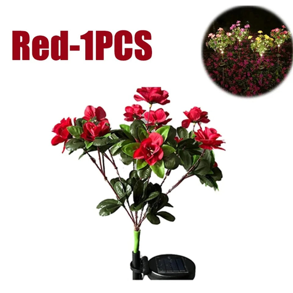 LED Solar Flower Garden Light – Azalea, Orchid & Rose Decorative Lamp