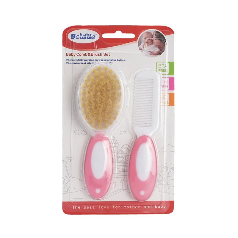 Baby Comb And Brush Care Set Soft PP Hair Comb for Infants Fetal Tinymus Cleaning Brush Baby Washing Tool