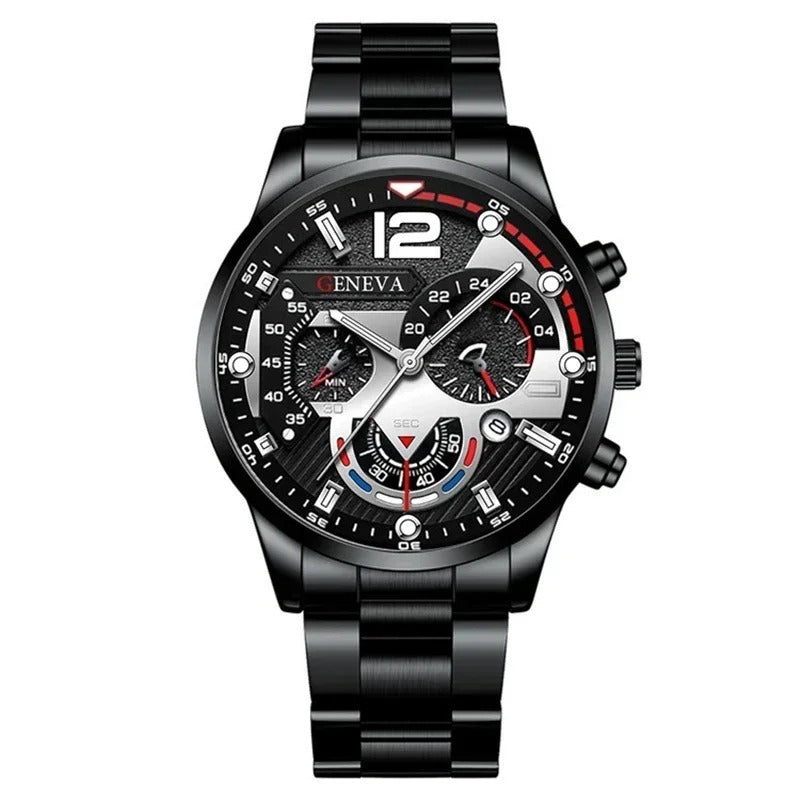 Men's Creative Six-Pin Watch Alloy Stainless Steel Watches for Men