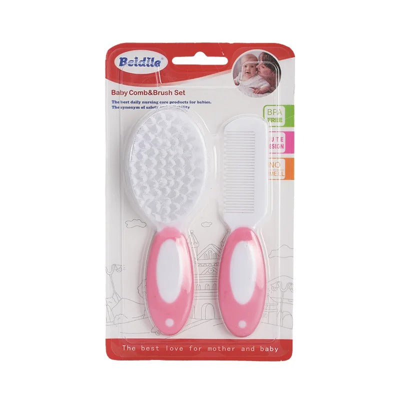 Baby Comb And Brush Care Set Soft PP Hair Comb for Infants Fetal Tinymus Cleaning Brush Baby Washing Tool
