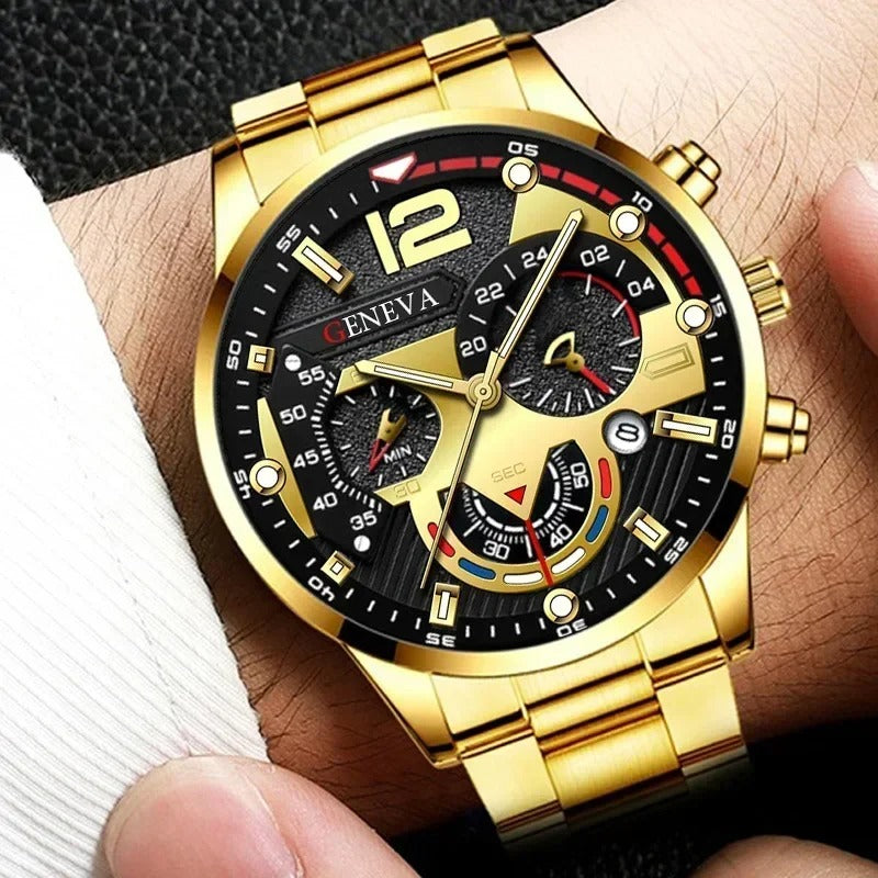 Men's Creative Six-Pin Watch Alloy Stainless Steel Watches for Men
