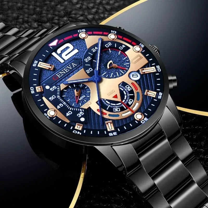 Men's Creative Six-Pin Watch Alloy Stainless Steel Watches for Men