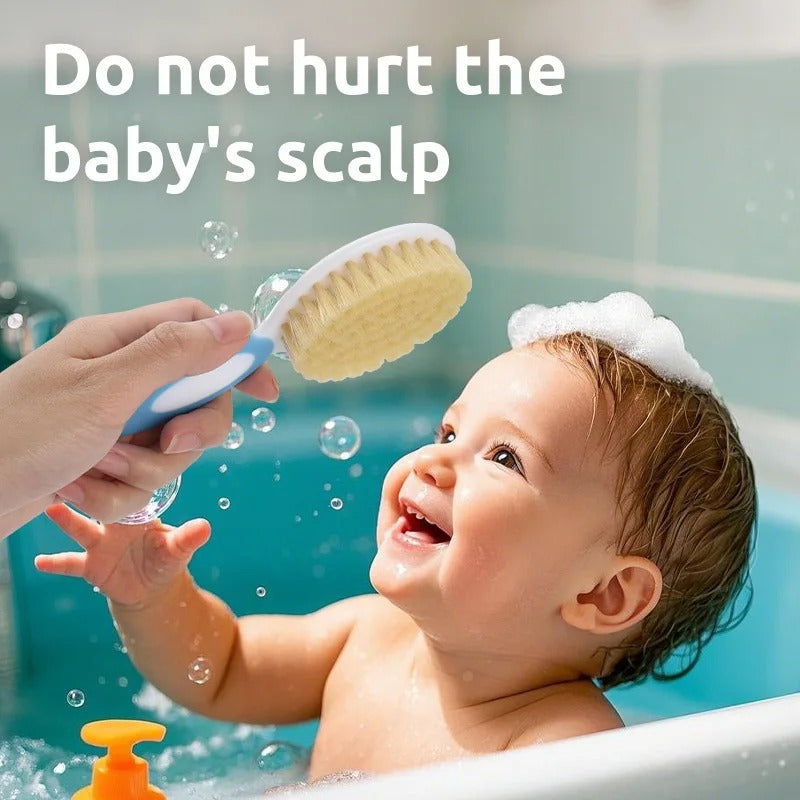 Baby Comb And Brush Care Set Soft PP Hair Comb for Infants Fetal Tinymus Cleaning Brush Baby Washing Tool