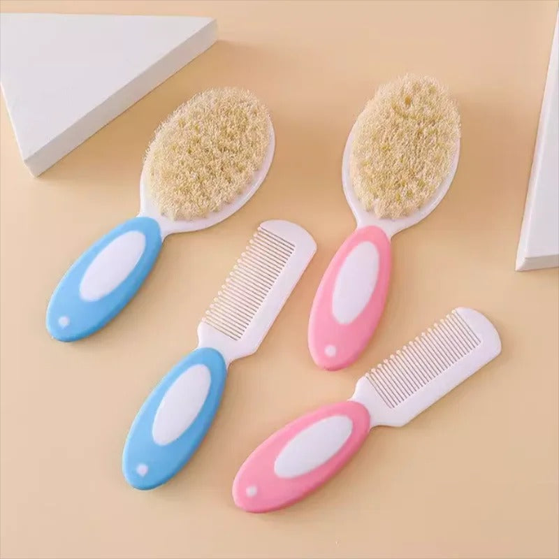 Baby Comb And Brush Care Set Soft PP Hair Comb for Infants Fetal Tinymus Cleaning Brush Baby Washing Tool