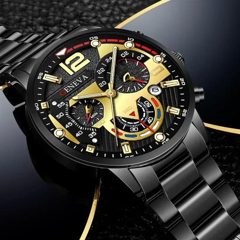 Men's Creative Six-Pin Watch Alloy Stainless Steel Watches for Men