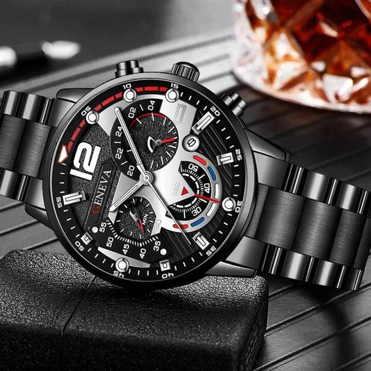Men's Creative Six-Pin Watch Alloy Stainless Steel Watches for Men