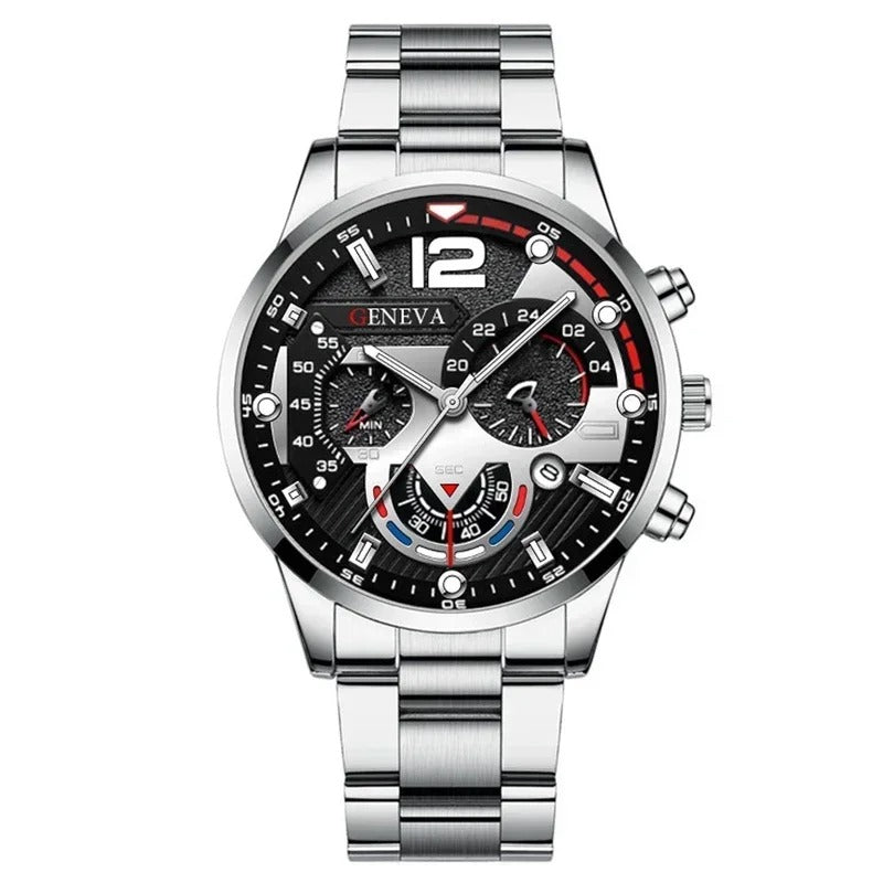 Men's Creative Six-Pin Watch Alloy Stainless Steel Watches for Men
