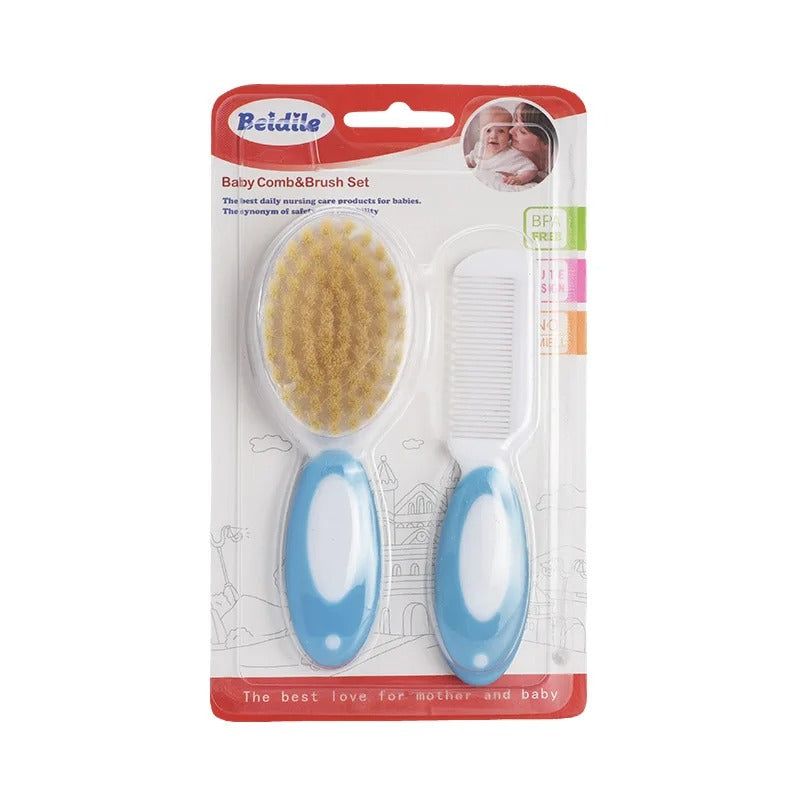 Baby Comb And Brush Care Set Soft PP Hair Comb for Infants Fetal Tinymus Cleaning Brush Baby Washing Tool