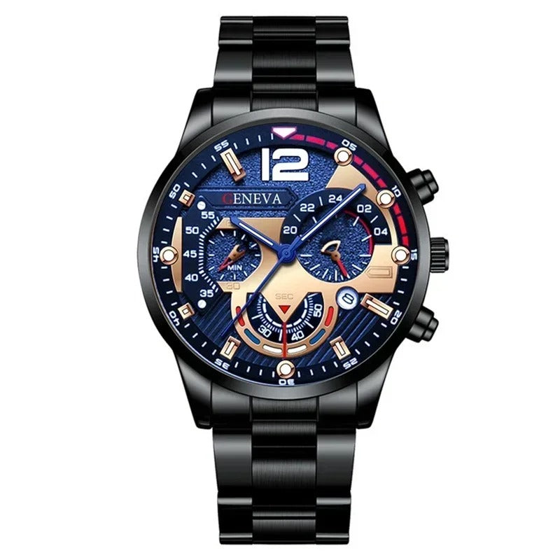 Men's Creative Six-Pin Watch Alloy Stainless Steel Watches for Men