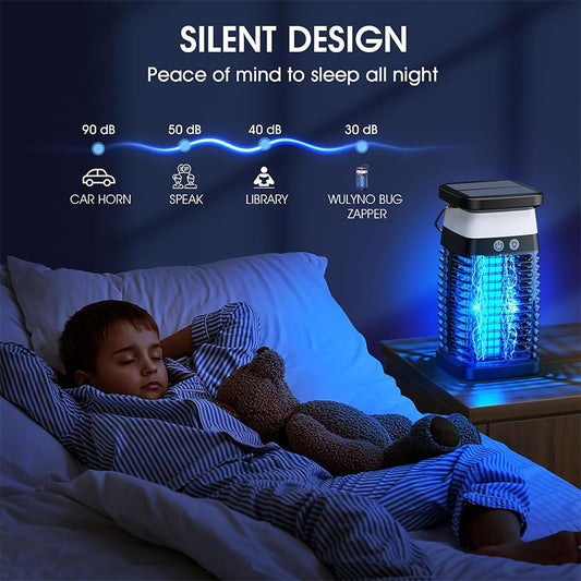 Solar Mosquito Killer Lamp – 360° Insect Control with SOS Flash & USB Charging