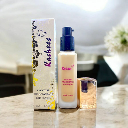 Kashee’s 24 Hrs High Coverage Foundation 20ml – Matte Finish, Lightweight Full Coverage Liquid Foundation (Shade 2)