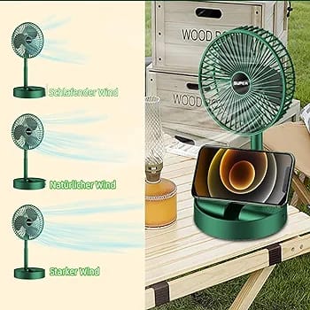 Rechargeable - Portable Telescopic Folding Fan