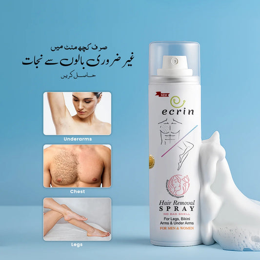 New Ecrin Hair Removal Foaming Spray – Advanced Formula with Refreshing Fragrance (200ml)