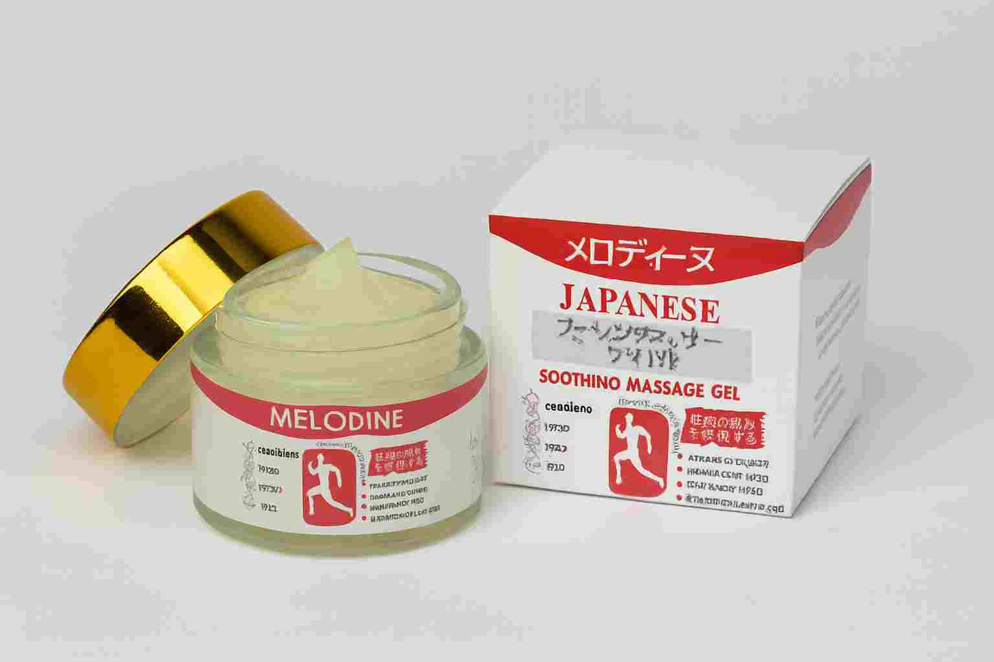MELODINE™ Japanese Soothing Massage Gel – Fast Pain Relief for Shoulder, Neck, Back & Knees | Herbal Cooling Formula