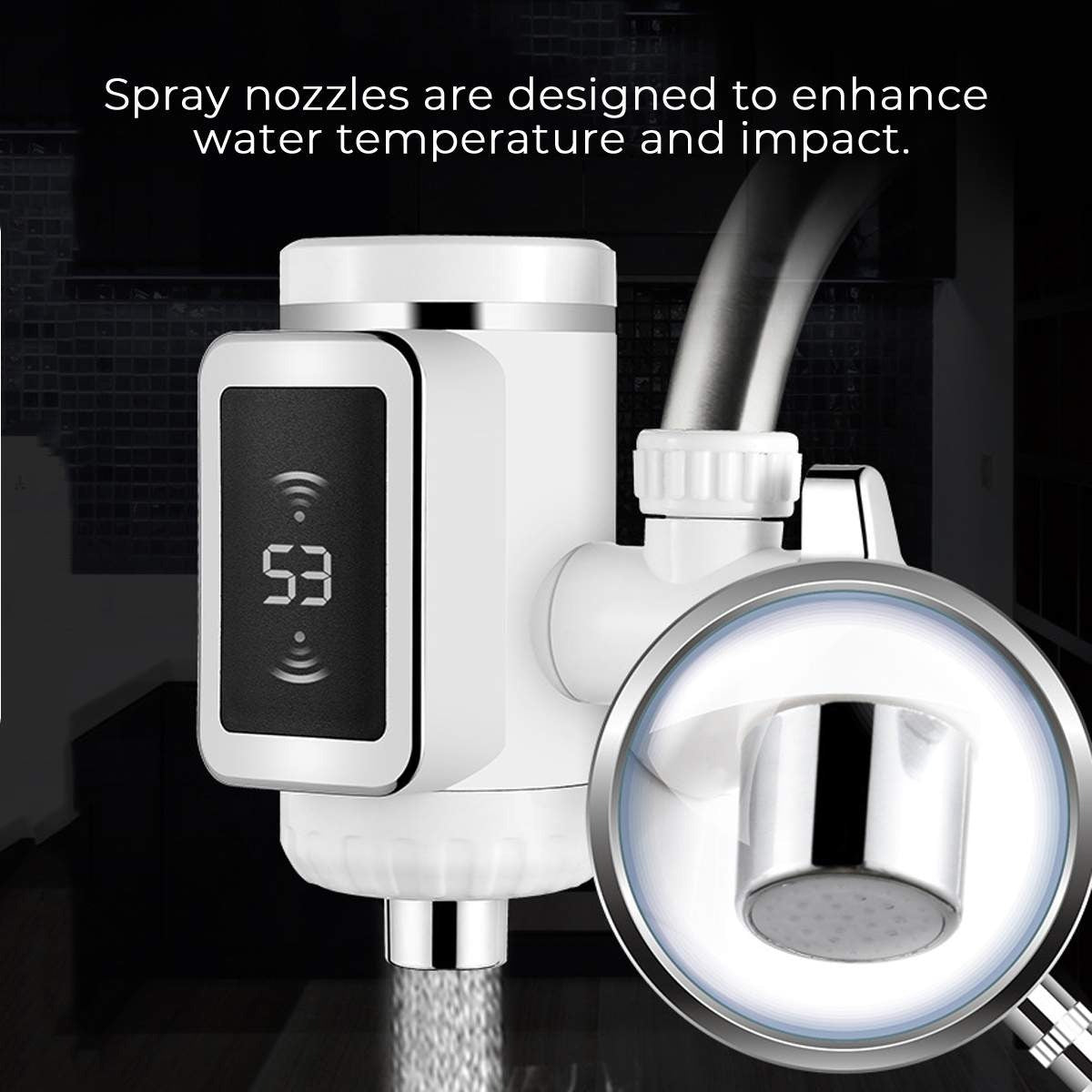 3000W Instant Water Heater Faucet – Fast Heating Tap with Easy Installation for Kitchen & Home Use