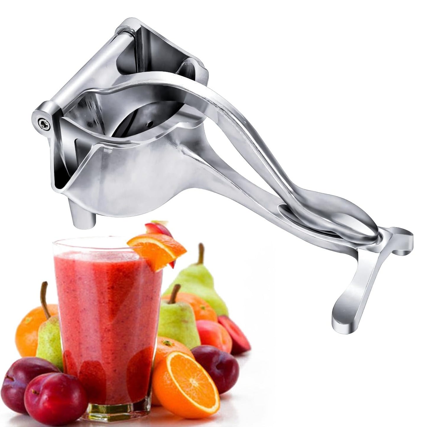 Stainless Steel Lemon & Orange Juicer – Manual Handheld Citrus Squeezer for Fresh Juice Anytime