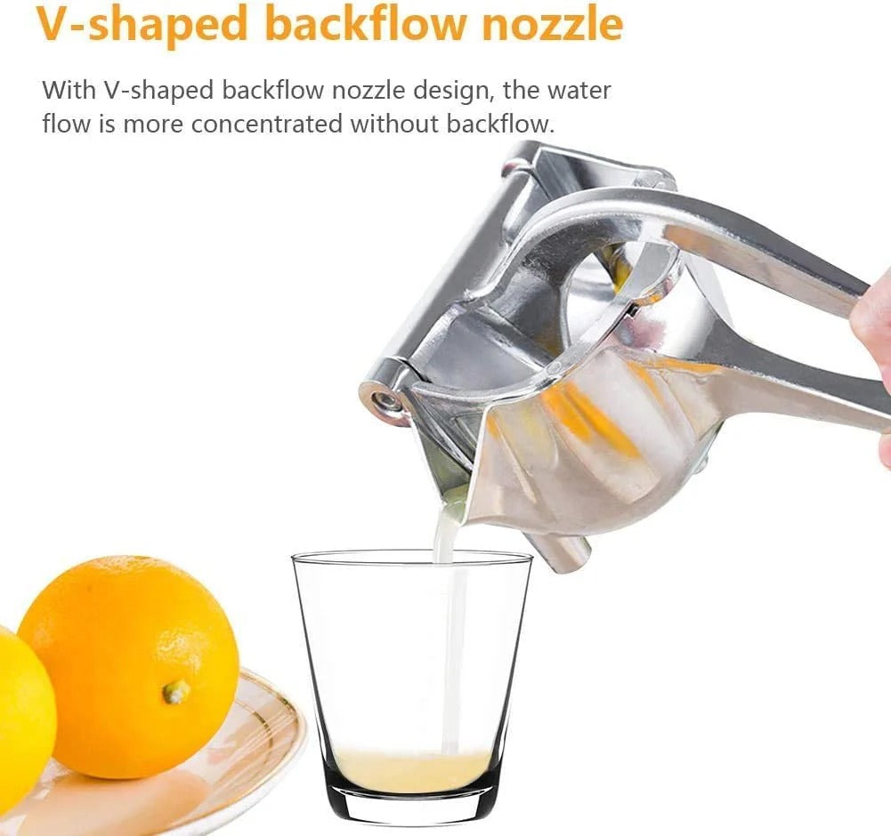 Stainless Steel Lemon & Orange Juicer – Manual Handheld Citrus Squeezer for Fresh Juice Anytime