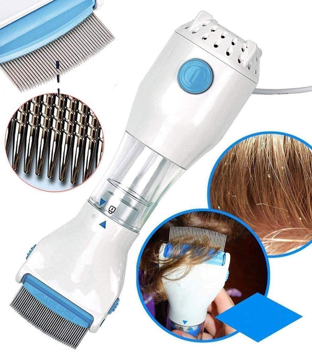 Electric V-Comb Head Lice Removal Machine – Safe, Easy & Hygienic Lice Treatment with Built-in Filter