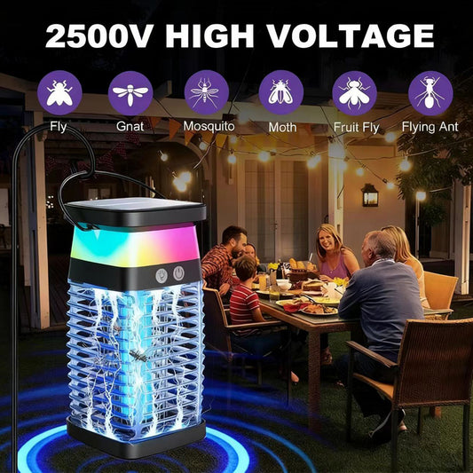 Solar Mosquito Killer Lamp – 360° Insect Control with SOS Flash & USB Charging