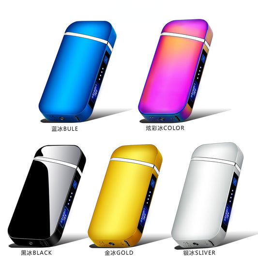 2025 USB Rechargeable Double Arc Metal Lighter – Type-C Electric Ignition