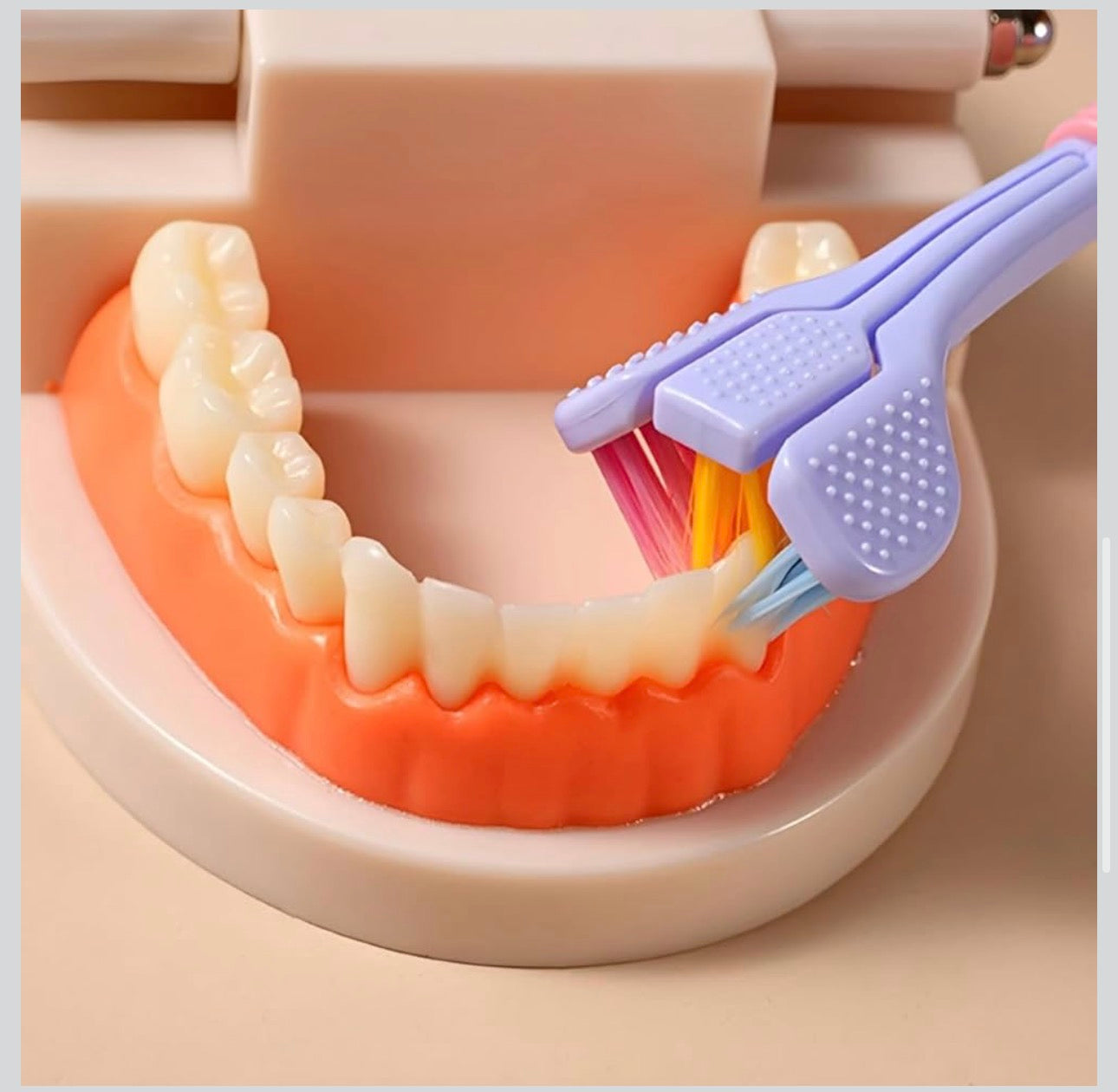 3-Sided Deep Clean Toothbrush – Multi-Angle Soft Bristle Oral Care Brush (1 Pc)