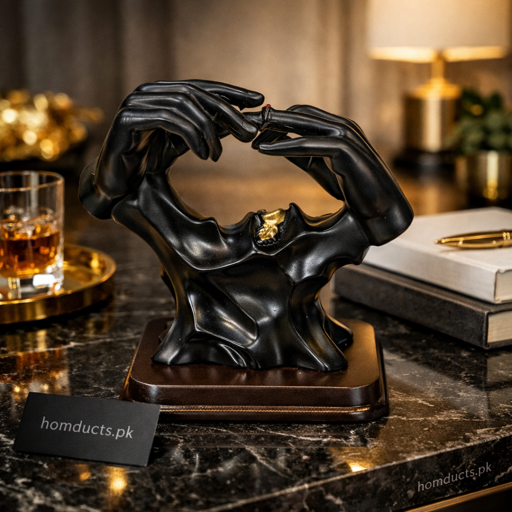 Luxury Abstract Hand Sculpture Showpiece – Modern Artistic Table Decor