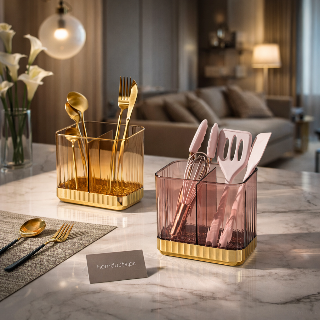 Luxury Kitchen Cutlery & Utensil Organizer Holder