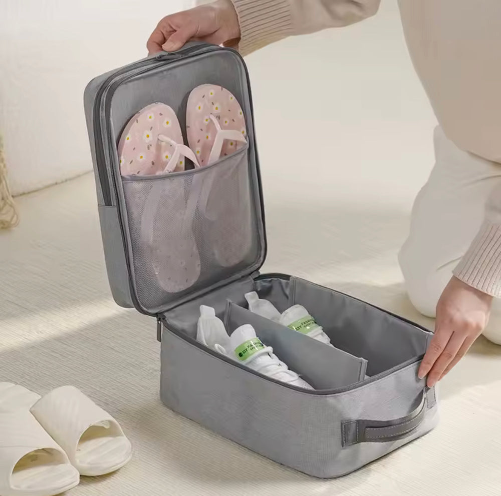 Luxury Travel Shoe Organizer Bag – Premium Portable Footwear Storage Case (Multi-Purpose)