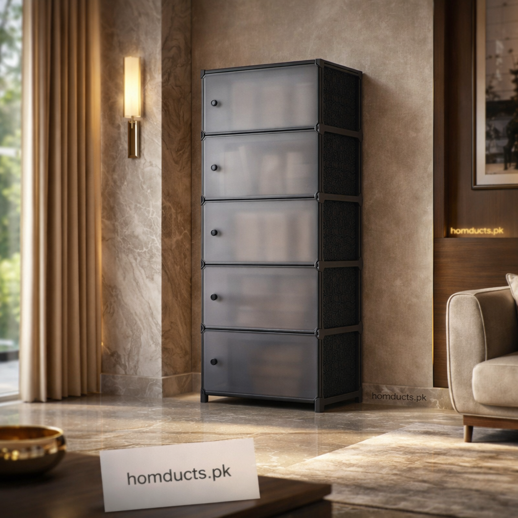 Luxury 6-Layer Multi-Purpose Storage Cabinet Organizer – Modern Stackable Drawer Unit for Bedroom, Closet, Office & Home | by Homducts.pk