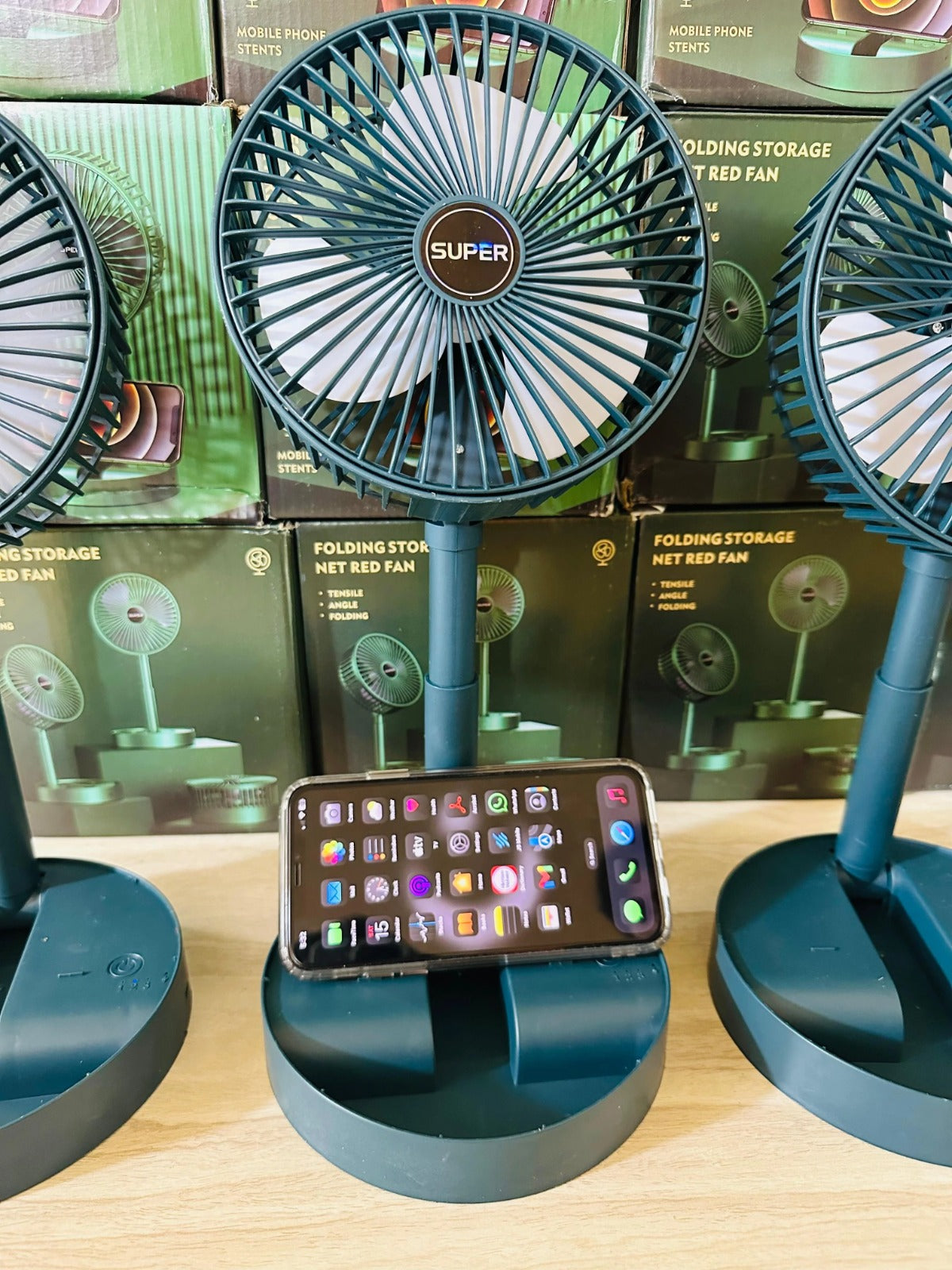 Rechargeable - Portable Telescopic Folding Fan