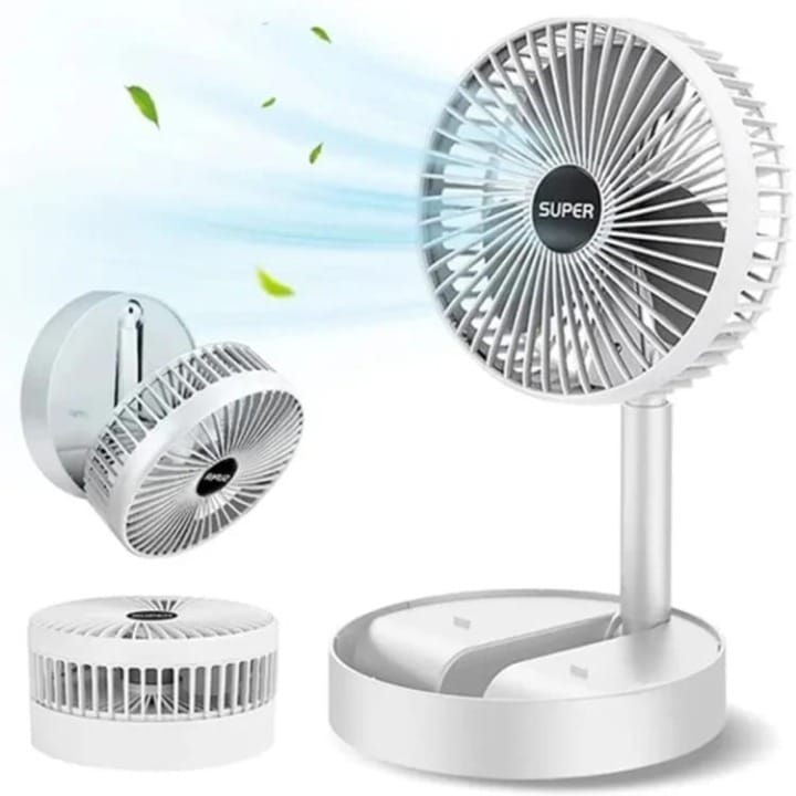 Rechargeable - Portable Telescopic Folding Fan