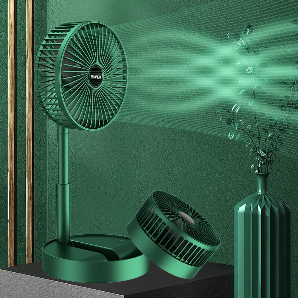Rechargeable - Portable Telescopic Folding Fan