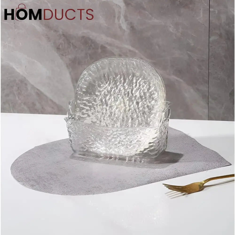 Luxury Crystal Plate Set with Storage Box – 8 Pcs