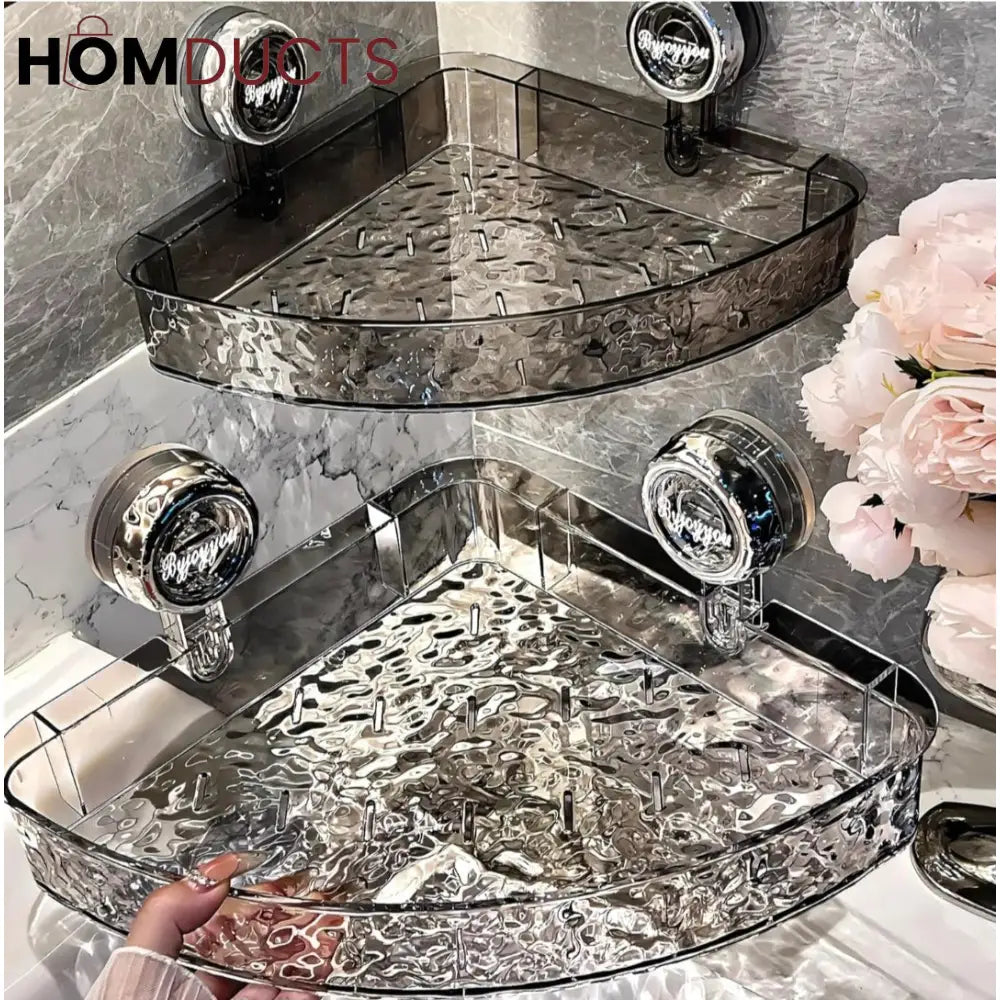 Luxury Suction Shelf With Hooks